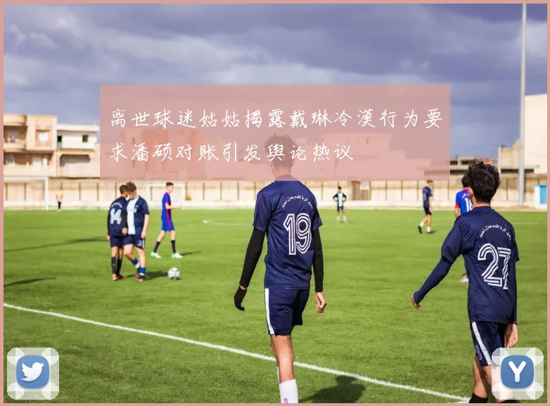 离世球迷姑姑揭露戴琳冷漠行为要求潘硕对账引发舆论热议