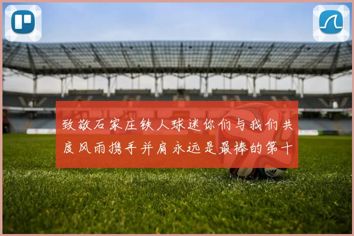致敬石家庄铁人球迷你们与我们共度风雨携手并肩永远是最棒的第十二人